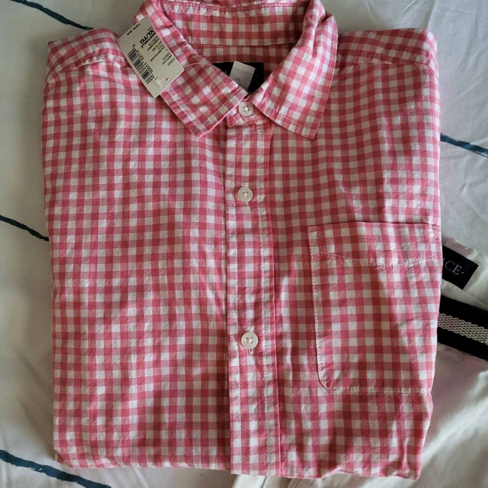 Gingham Shirt and Shorts Set